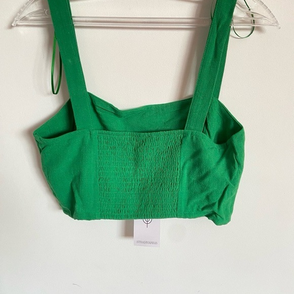 Stradivarius TOP COURT AVEC LIN - Picture 3 of 5